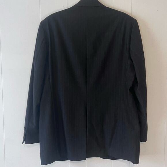 Ralph Lauren Wool Gray Pinstripe Business Casual Suit Blazer Jacket. 44 L - Picture 12 of 12